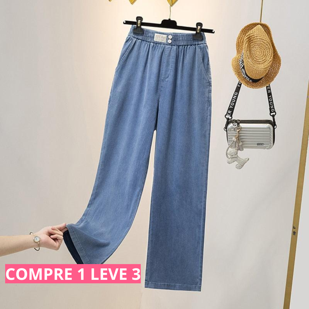 [PAGUE 1 LEVE 3] - Calça Jeans Super Confort / A Mais Soltinha e Fresca do Mercado - Último dia de Promoção.